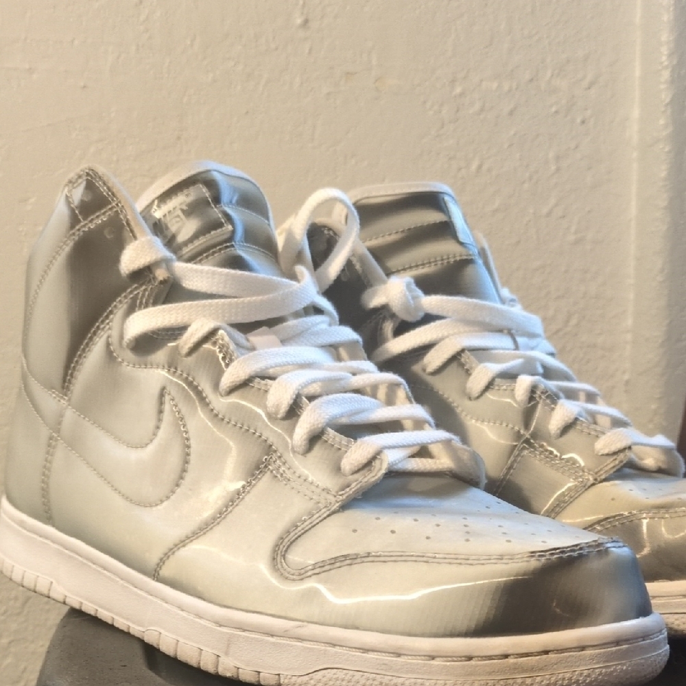 Nike Silver Athletic Shoes